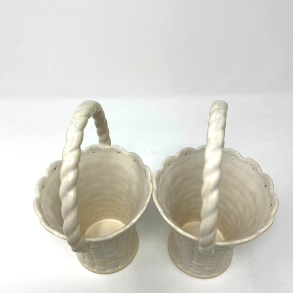 Target Home Set Of 2 Ceramic Mini Baskets Springtime Easter Decor - Picture 5 of 11